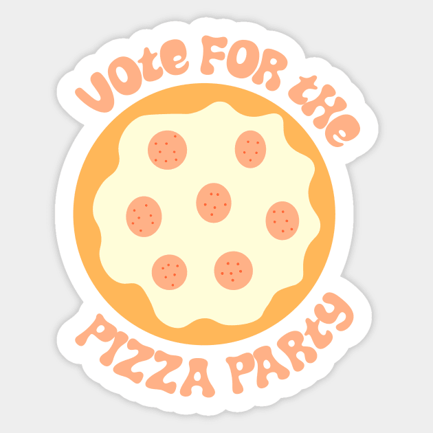 Vote for the Pizza Party Sticker by dumbbunnydesign